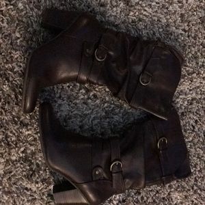 Dark brown boots